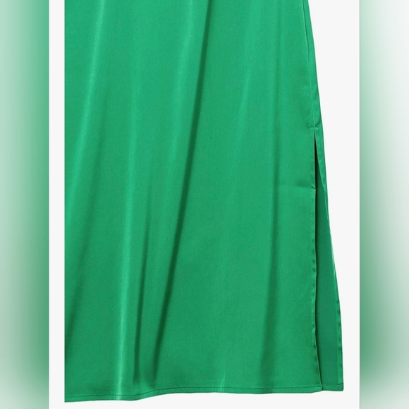 The Drop Women's Ana Silky V-Neck Midi Slip Dress #840 - Picture 8 of 13